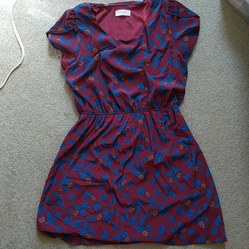 Modcloth Oh My Gosh A-Line Dress pinecones